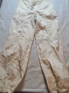 Women's Mid-Rise Wide Leg ParachutePants Wild Fable Light Beige Size L - Picture 1 of 3