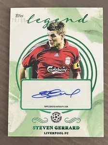 Steven Gerrard Topps Pearl UCL 2021/22 Green Auto Autograph Parallel Card /99 - Picture 1 of 3