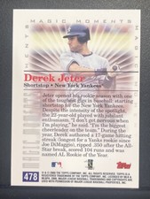 💥Derek Jeter ERROR CARD with Barry Bonds💥2000 Topps 478 Magic Moment RARE