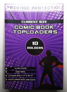 10 x Comic Book Toploaders (Current Size) Rigid Clear PVC - Picture 1 of 3