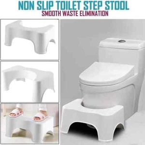 Bathroom Toilet Stool Squatty For Adults Step Stool Anti Slip Potty Poo Training - Picture 1 of 8