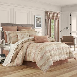 NUEVO CON ETIQUETAS NUEVO J. Queen New York EURO Sham SUNRISE CORAL 100 % poliéster precio de venta sugerido por el fabricante: $50 - Imagen 1 de 8