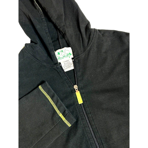 VETEMENTS Giacca con cappuccio Quacker Factory nera zip davanti manica lunga donna X Small casual
