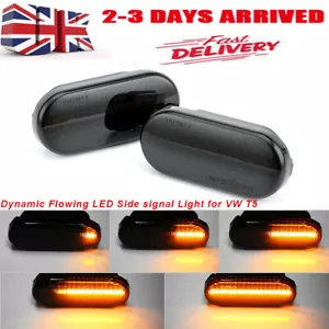 Dynamic LED Side Indicator Smoke Turn Signal Light For FORD SEAT SKODA VW 2X - Picture 1 of 11