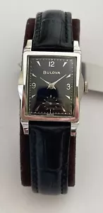 Vintage Bulova Ambassador “C” Watch 1953 Black Dial Swiss Adjusted SERVICED rare - Picture 1 of 24