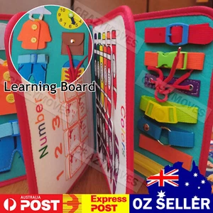 Educational Sensory Kid Busy Board Intelligence Montessori Toy Learning Toy VIC - Picture 1 of 9
