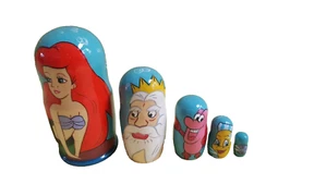 Kleine Meerjungfrau verschachtelte Puppe/5-teiliges Set/4,5" groß/Russland/NEU! - Bild 1 von 2