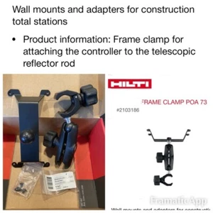 HIlti 2103186 Frame clamp POA 73 measuring systems  controller to reflector rod - Picture 1 of 12