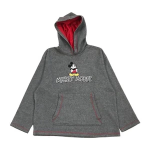 FELPA CON CAPPUCCIO VINTAGE TOPOLINO MEDIA M GRIGIA FELPA PULLOVER DISNEY DISNEYLAND - Foto 1 di 2