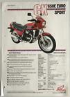 Honda CX650E EURO SPORT MOTORRAD Verkaufsdaten Broschüre für MAR 1983