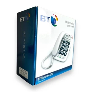 BT BIG BUTTON 200 Telefon w kolorze białym "Fabrycznie nowy!" W pudełku nieużywane duże guziki - Zdjęcie 1 z 15