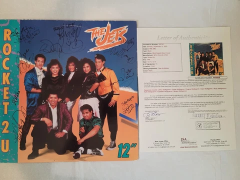 The Jets Band Autographed Signed Self Titled  JSA Authenticated Record LP Cover