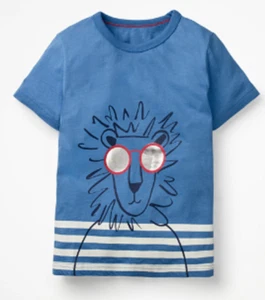 Mini Boden boys tshirt cool animal lion top 2 3 4 5 6 7 8 9 10 11 12 y RRP $26 - Picture 1 of 1