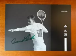 Ivan Lendl Autographed 9 x 6 Photo Addidas Tennis HOF - Picture 1 of 3
