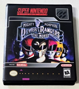Mighty Morphin Power Rangers The Movie SOLO CUSTODIA Super Nintendo SNES scatola - Foto 1 di 5