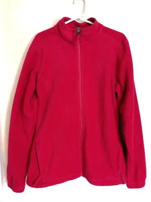 Cabelas Mujer Vellón L Chaqueta Rosa Cremallera Completa Sudadera Bolsillos Cuello Simulado Deporte Foto 1 de 4