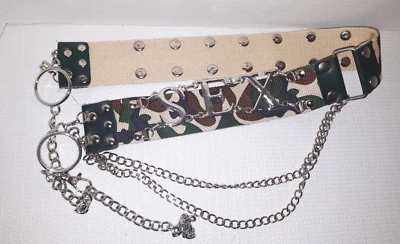 Ladies Camoflage Belt with Chain Accents - Изображение 1 из 4