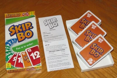 SKIP BO Card Game - New in Open Box - Sealed Cards - Vintage 2011 Mattel - Image 1 of 4