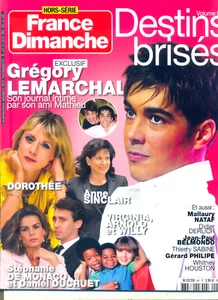 FRANCE DIMANCHE HS GREGORY LEMARCHAL_DOROTHEE_JP BELMONDO_WHITNEY HOUSTON ©TBC - Picture 1 of 1