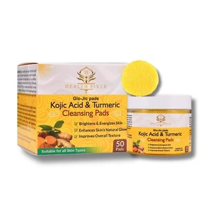 Kojic Acid Turmeric Face Pads | Vitamin C B5 | 50 Pads - Picture 1 of 6