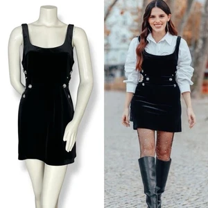 Zara Bodycon Dress Jewel Cut-Out Size Medium Velvet Velour New Years Eve Party - Picture 1 of 16