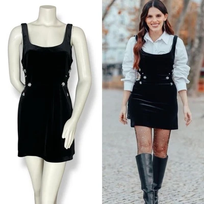 Vestido Zara Bodycon Joya Corte Talla Mediana Terciopelo Terciopelo Fiesta Nochevieja Foto 1 de 4