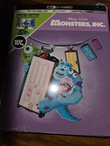 Monsters Inc 2001 4K Ultra HD BestBuy Exclusive US Release RARE SteelBook NEW - Picture 1 of 2
