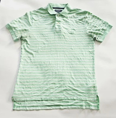 CHAPS classic Men's Polo Shirt Green stripes uk size small designer  - Image 1 of 4