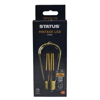 4w ES Squirrel LED Filament Crystalite Antique ST64 - Image 1 of 3