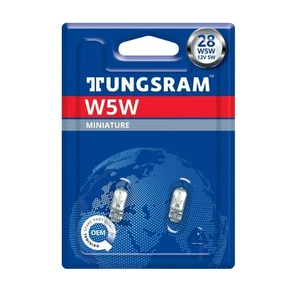 TUNGSRAM W5W 12V 5W W2,1x9,5d Estándar 2 uds. Blister - Imagen 1 de 2