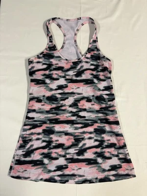 Camiseta sin mangas Lululemon Align rosa/negro "camuflaje wamo apenas rosa" talla 6 para mujer Foto 1 de 4