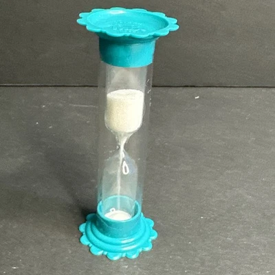 1989 Taboo Game Hourglass Timer Replacement Part MB Vintage Teal - Image 1 of 2