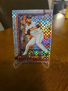 2025 Topps Chrome Emmanuel Clase Xfractor #135 Cleveland Guardians - Imagen 1 de 2
