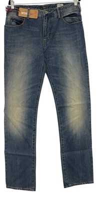 Pantalones de mezclilla Armani Jeans J451G calce regular rectos para hombre talla 33 azul 5 bolsillos Foto 1 de 4