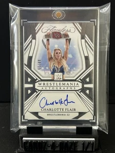 2024 Panini Flawless WWE #WM-CFL Charlotte Flair Flawless WrestleMania Auto #/15 - Bild 1 von 2