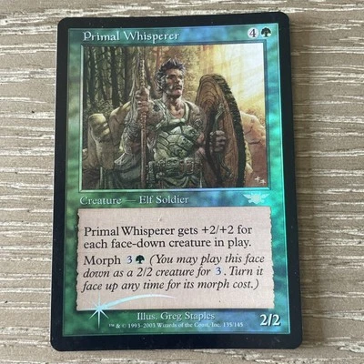 Primal Whisperer Foil Legions 2003 MTG NM Magic: the Gathering Free Ship - Image 1 of 2