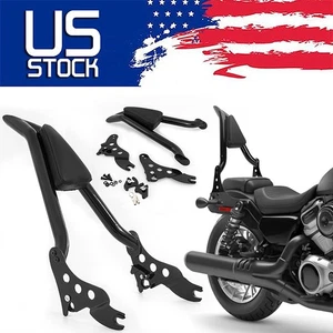 28" Rear Backrest Sissy Bar Fit For Harley Road Street Electra Glide 2009-2003 . - Picture 1 of 16