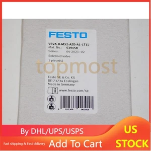 US FREE TAX New FESTO VSVA-B-M52-AZD-A1-1T1L 539158 Solenoid Valve Module 145PSI - Picture 1 of 7