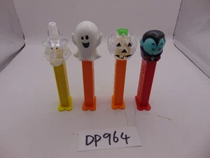 Vintage PEZ candy dispenser Lot of 4 Halloween Ghost - Witch - Pumpkin - Boy - Picture 1 of 13