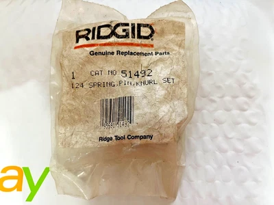 Conjunto de pinos de mola Ridgid 51492 Knurl 124 genuíno RIDGID - Imagem 1 de 2