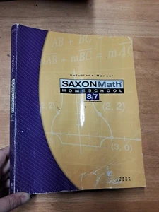Saxon Math 8/7 Solutions Manual - Picture 1 of 7