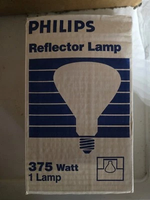 Philips Reflector Lamp 375R40/1 120V Infrared Lamp Light Bulb - new - Image 1 of 3