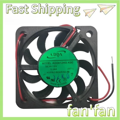 ADDA AD0412HX-K90 Axial Fan 12V 0.08A Slient Tester Cooling Fan 40*40*6MM 2-wire - Image 1 of 3