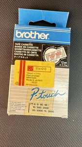 BROTHER TAPE LABEL CASSETTE TC 102, RED ON CLEAR, NEW UNUSED STOCK. - Picture 1 of 1