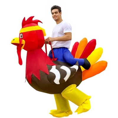 Fantasia inflável de Ação de Graças adulto, esportivo peru trote passeio inflável em... - Imagem 1 de 4