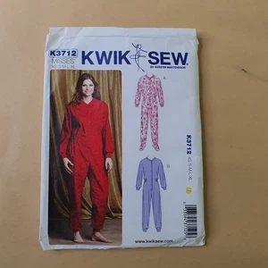 KWIK SEW Sewing Pattern 3712 Misses Size XS - XL One Piece Pyjama Jumpsuit - Picture 1 of 2