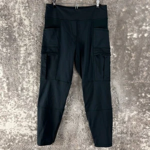 Lululemon Size 8 Athleisure Casual Leggings Green Pants Pull On Stretch - Picture 1 of 8