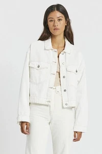 RARE Dr Denim Off White Oversized Denim Incu Jacket - Picture 1 of 11