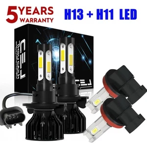 For Ford Flex SEL Sport Utility 4-Door 2009-2019 4x LED Headlight Fog Lamp Bulbs - Foto 1 di 20