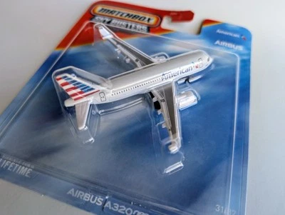 Matchbox Sky Busters American Airlines Airbus A320 Neo Nuevo USPS Lanzamiento 2025 Foto 1 de 4